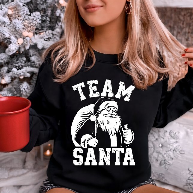 Sweatshirt "Équipe du Père Noël" Pouce en l'air pour les Fête (Créateur téléchargé)