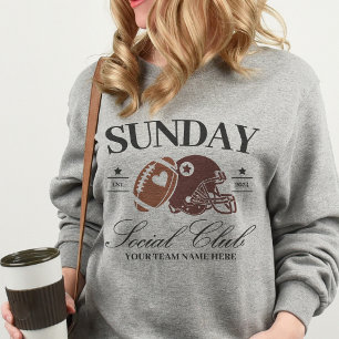 Sweatshirt Équipe Personnalisée Football Social Club Sports F