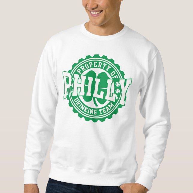 Sweatshirt Équipe potable irlandaise de Philly (Devant)