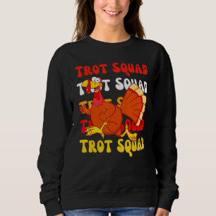 Sweatshirt Équipe Rétro Groovy de la Trotte de la dinde de Th