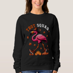 Sweatshirt Équipe vintage Thanksgiving Flamant rose Ru