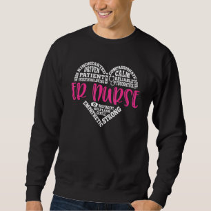 Sweatshirt Er Infirmière Amour Étudiants En Infirmière Cna Rn