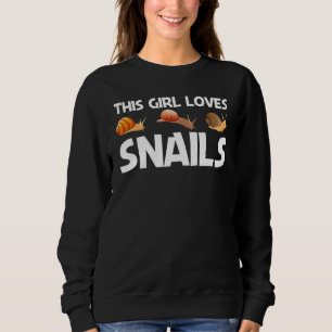 Sweatshirt Escargot pour filles enfants escargot d'eau douce