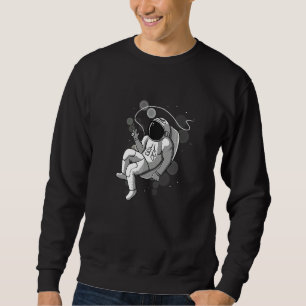 Sweatshirt Espace Fitness Musculaire Astronaute Haltérophili