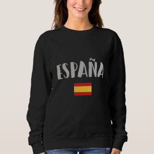 Sweatshirt Espagne Football Fan Shirt Drapeau