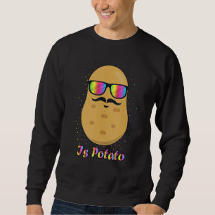 Sweatshirt Est La Pomme De Terre À La Télévision Comme Vu Sur