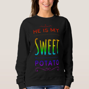 Sweatshirt Est La Pomme De Terre Comme On Le Voit À La Télévi