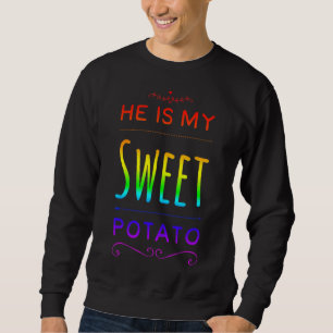 Sweatshirt Est La Pomme De Terre Comme On Le Voit À La Télévi