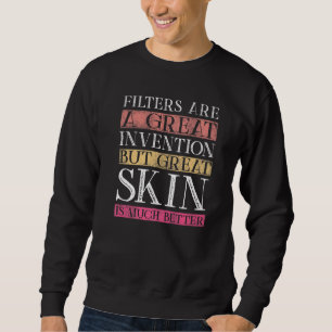 Sweatshirt Esthéticien Homme Beautician Cosmétologue Peau La
