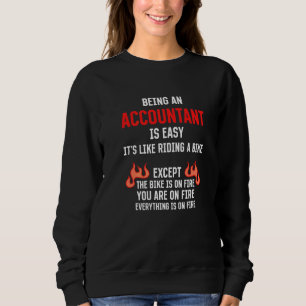 Sweatshirt Être comptable est facile  Humour CPA Comptabilité
