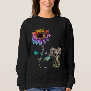 Sweatshirt Être gentil Elephant Maman Autisme Enfant Sensibil