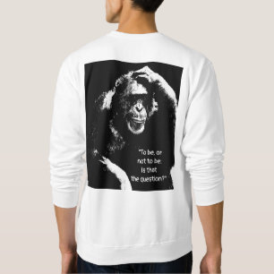 Sweatshirt Être ou ne pas être citée Hommes Moderne Blanc