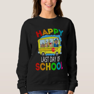 Sweatshirt Étudiant de chauffeur d'autobus Été Joyeux Dernier