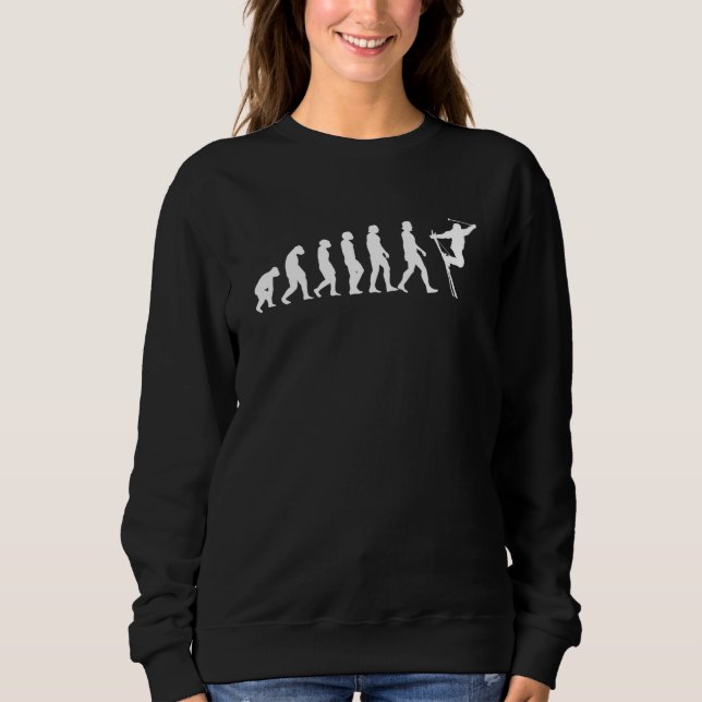 Sweatshirt Évolution du ski (Devant)