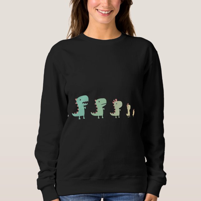 Sweatshirt Évolution d'un poulet (Devant)