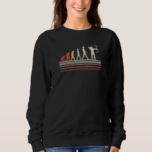 Sweatshirt Évolution humaine Canard Turquie Cerf Chasse Retro