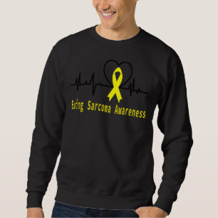 Sweatshirt Ewing Sarcoma Sensibilisation Heartbeat Support Ja