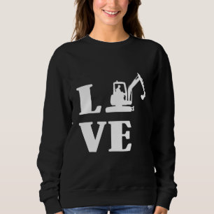 Sweatshirt Excavateur Chauffeur Construction Bâtiment Ouvrier