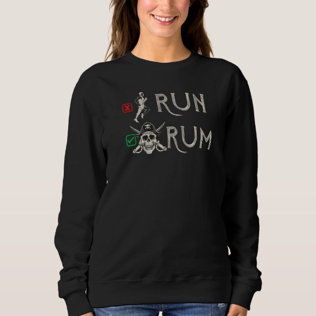 Sweatshirt Exécuter Ou Rum I Rhum (Devant)