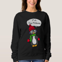F Midwest Funny Penguin maillot météo