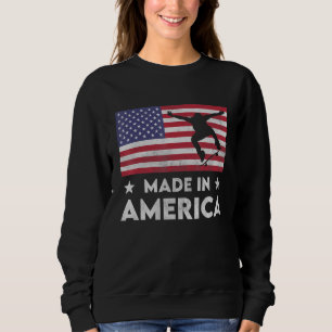 Sweatshirt Fabriqué En Amérique États-Unis Drapeau National P