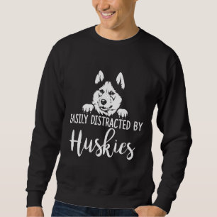 Sweatshirt Facilement Distrait Par Huskies Sibérien Husky App