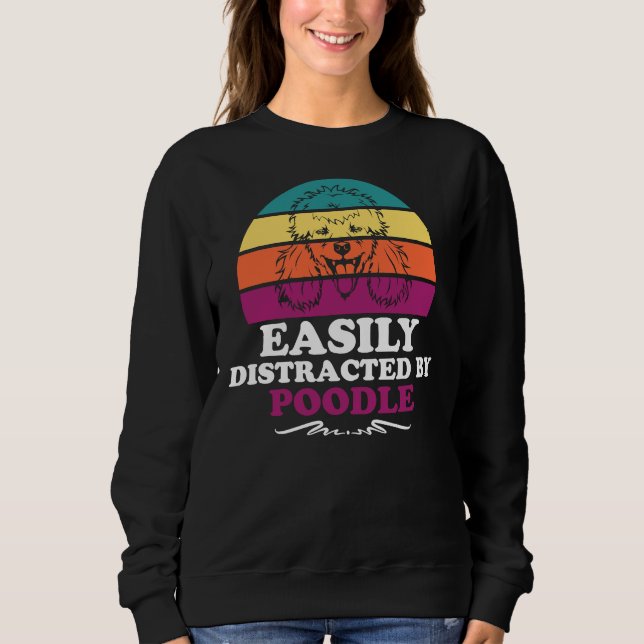Sweatshirt Facilement distrait par les canicules (Devant)