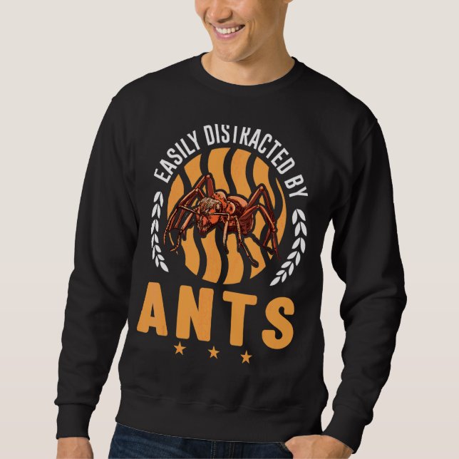 Sweatshirt Facilement Distrait Par Les Fourmis (Devant)