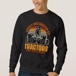 Sweatshirt Facilement Distrait Par Les Tracteurs  Agriculteur