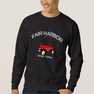 Sweatshirt FAIR HARBOR Fire Island chariot rouge été LI NY 