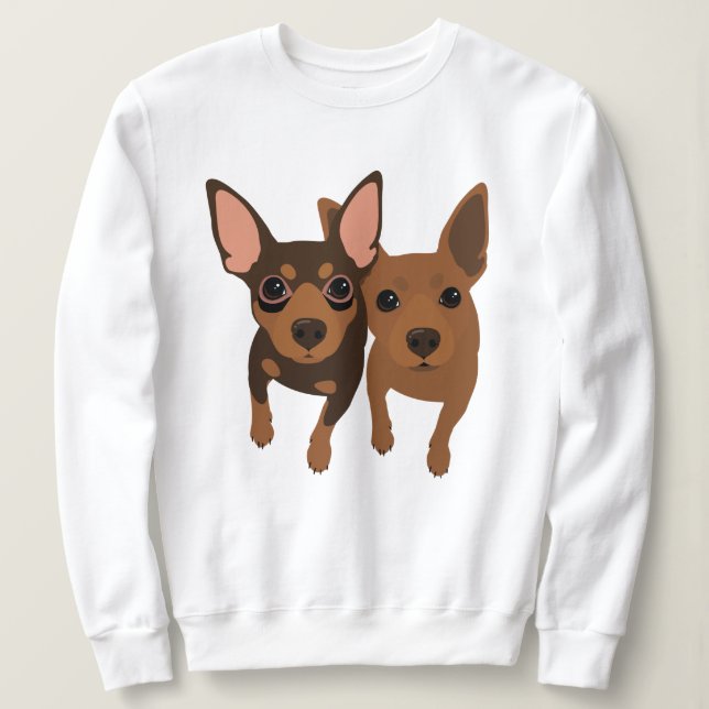 Sweatshirt fait sur commande de Pin de minute (Design devant)
