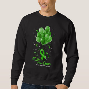 Sweatshirt Faith Hope Cure Butterflies Green Ribbon Lyme Dise