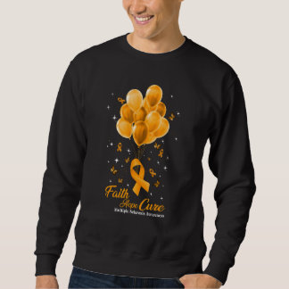 Sweatshirt Faith Hope Cure Butterflies Orange Ribbon Multiple