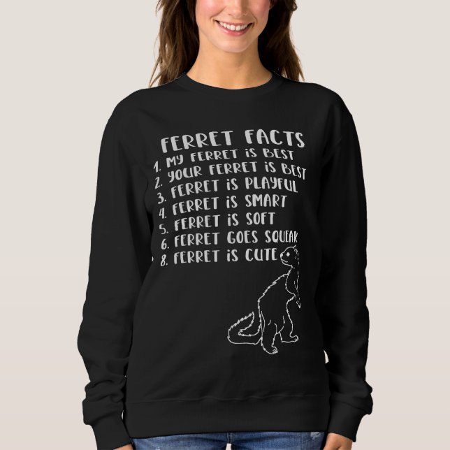 Sweatshirt Faits sur les furets (Devant)