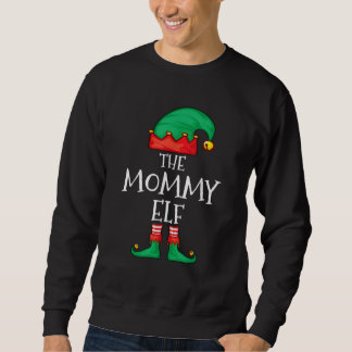 Sweatshirt Famille d'elfes Noël Maman Mama Elf