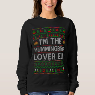 Sweatshirt Famille Matching Ugly Je suis le colibri Elf Chri
