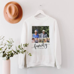 Sweatshirt Famille, Personnalisé 6 Photo Famille Collage