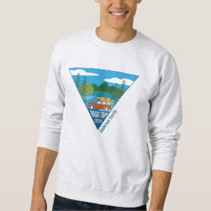 Sweatshirt Famille personnalisée Voyage de route dans la mont