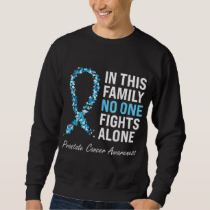 Sweatshirt Famille Prostate Cancer Sensibilisation Light Bleu