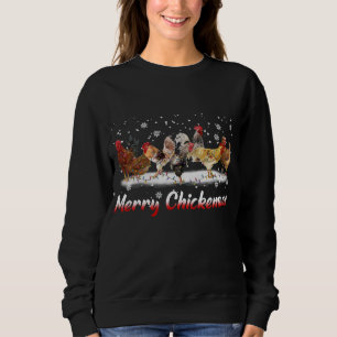 Sweatshirt Fantaisie de Noël au poulet - Joyeux Noël C
