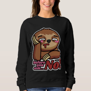 Sweatshirt Fantastiques fentes avant de demander aucun arbre