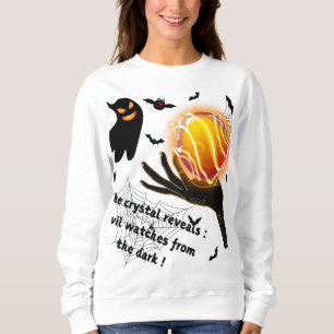 Sweatshirt Fantôme démonique avec boule de cristal flamboyant