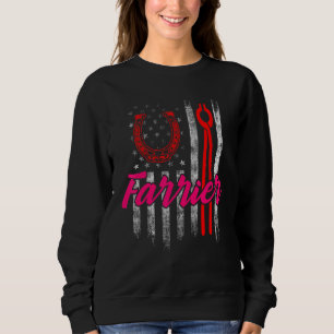 Sweatshirt Farrier Horseshoe Hoof Trimming Equine Shoeing 74
