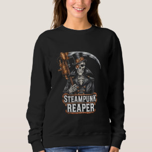 Sweatshirt Faucheuse Steampunk Dieu de la Mort Rouages Haut-d