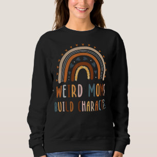 Sweatshirt Faux Moms Construire Caractère Arc-en-ciel Femme V