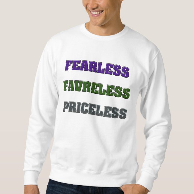 SWEATSHIRT FAVRELESS COURAGEUX INESTIMABLE (Devant)