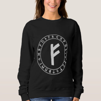Sweatshirt Fehu Rune Viking Rune Norse Pagan Wicca Witchcraft