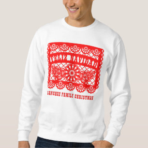 Sweatshirt Feliz Navidad Papel Picado