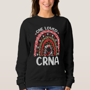 Sweatshirt Femens One Loved Crna Stethoscope Saint-Valentin