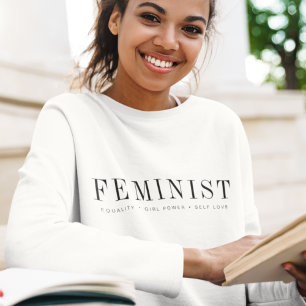 Sweatshirt Féministe Egalité moderne Pouvoir des filles Amo